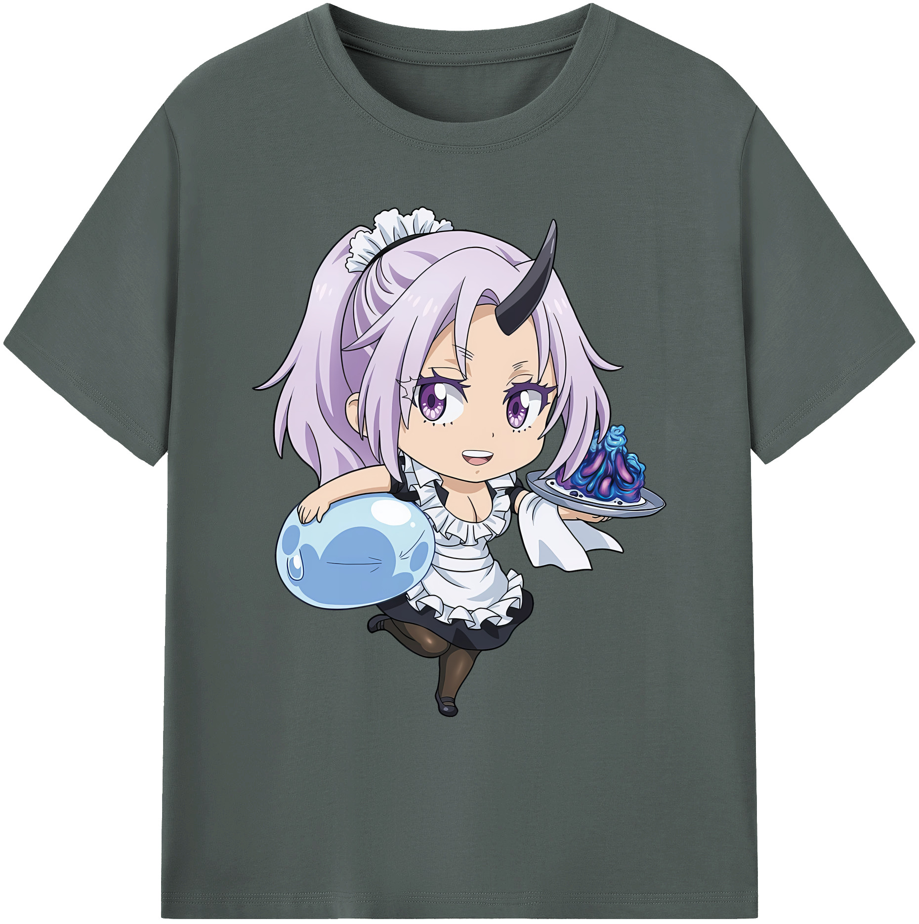 （画像用） 転スラ Regarding Reincarnated to Slime 綿100％ メンズ半袖Tシャツ｜肌触りやわらか＆通気性